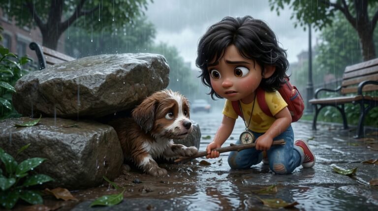 Rainy Day Puppy Rescue Story for Kids – Anaya’s Adventure